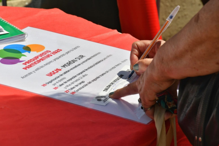 COMENZÓ LA VOTACIÓN DEL PRESUPUESTO PARTICIPATIVO 2025 EN MORÓN